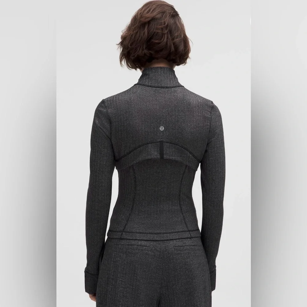 NWT Lululemon Athletica Defined Cropped Jacket Herringbone size 6 - Picture 2 of 8